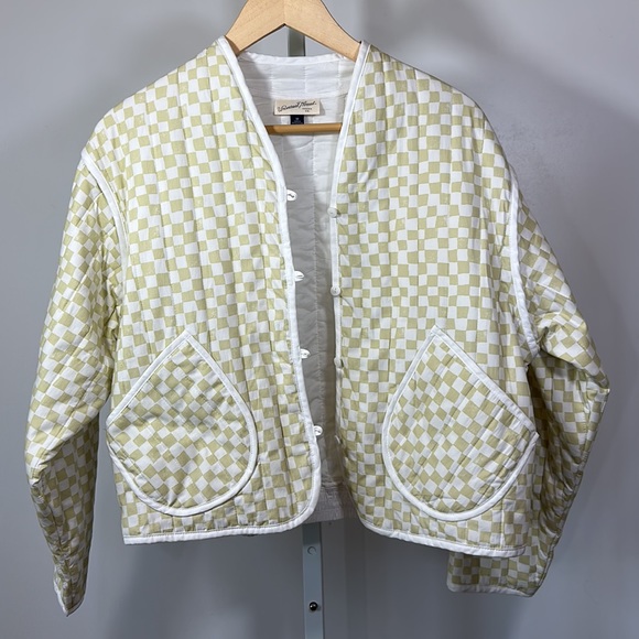 UNIVERSAL THREAD - TARGET Women’s Quilted Checked Button Up Jacket Size Medium - Picture 9 of 12